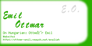 emil ottmar business card